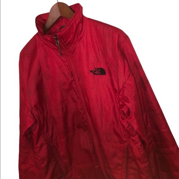 The North Face Other - The North Face Red Lightweight Windbreaker Zip Up Collar Jacket